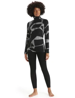 Fashion Icebreaker 300 Merinofine™ Merino Thermo-Leggings Damen Black