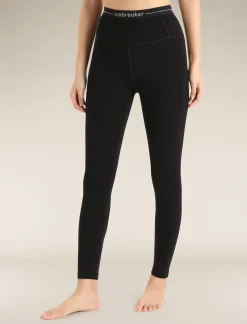 Clearance Icebreaker 260 Tech Merino High Rise Leggings Damen Black