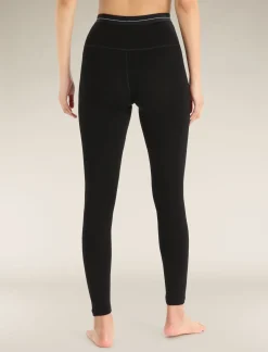 Clearance Icebreaker 260 Tech Merino High Rise Leggings Damen Black