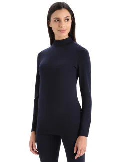 Discount Icebreaker 260 Tech Merino Rollkragenpullover Damen Midnight Navy
