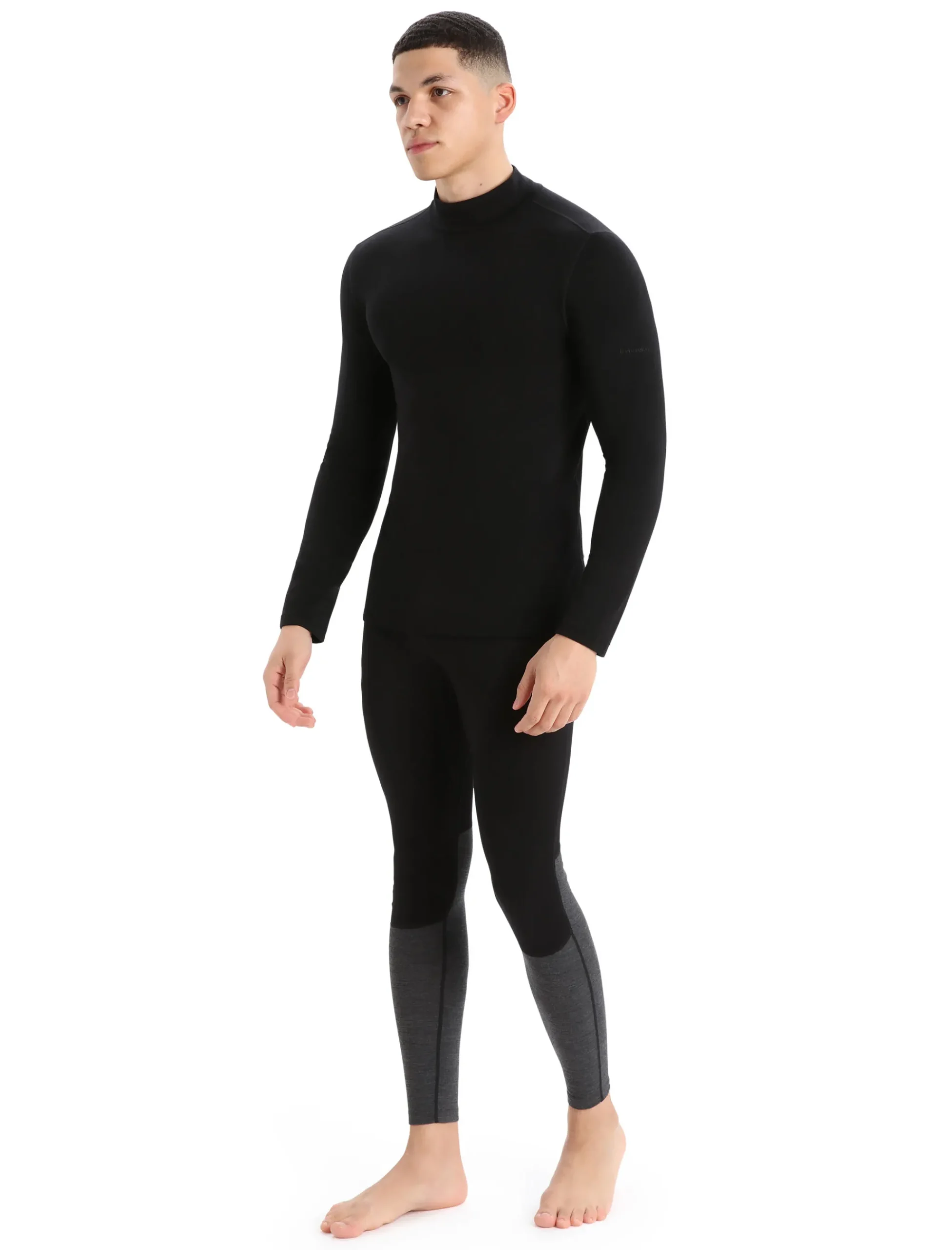 Discount Icebreaker 260 Tech Merino Rollkragenpullover Herren Black