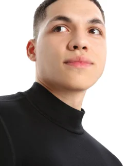 Discount Icebreaker 260 Tech Merino Rollkragenpullover Herren Black