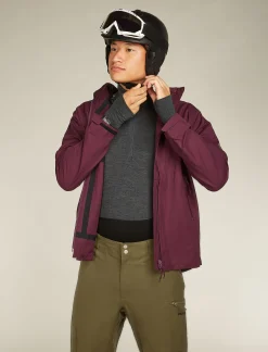 Best Sale Icebreaker 260 Zoneknit™ Merino Half-Zip-Langarmshirt Herren Jet Heather/Black