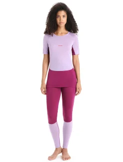 Best Sale Icebreaker 125 Zoneknit™ Merino Kurzarmshirt Damen Purple Gaze/Go Berry