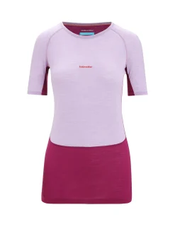 Best Sale Icebreaker 125 Zoneknit™ Merino Kurzarmshirt Damen Purple Gaze/Go Berry