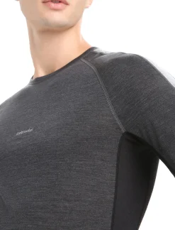Store Icebreaker 125 Zoneknit™ Merino Kurzarmshirt Herren Jet Heather/Black