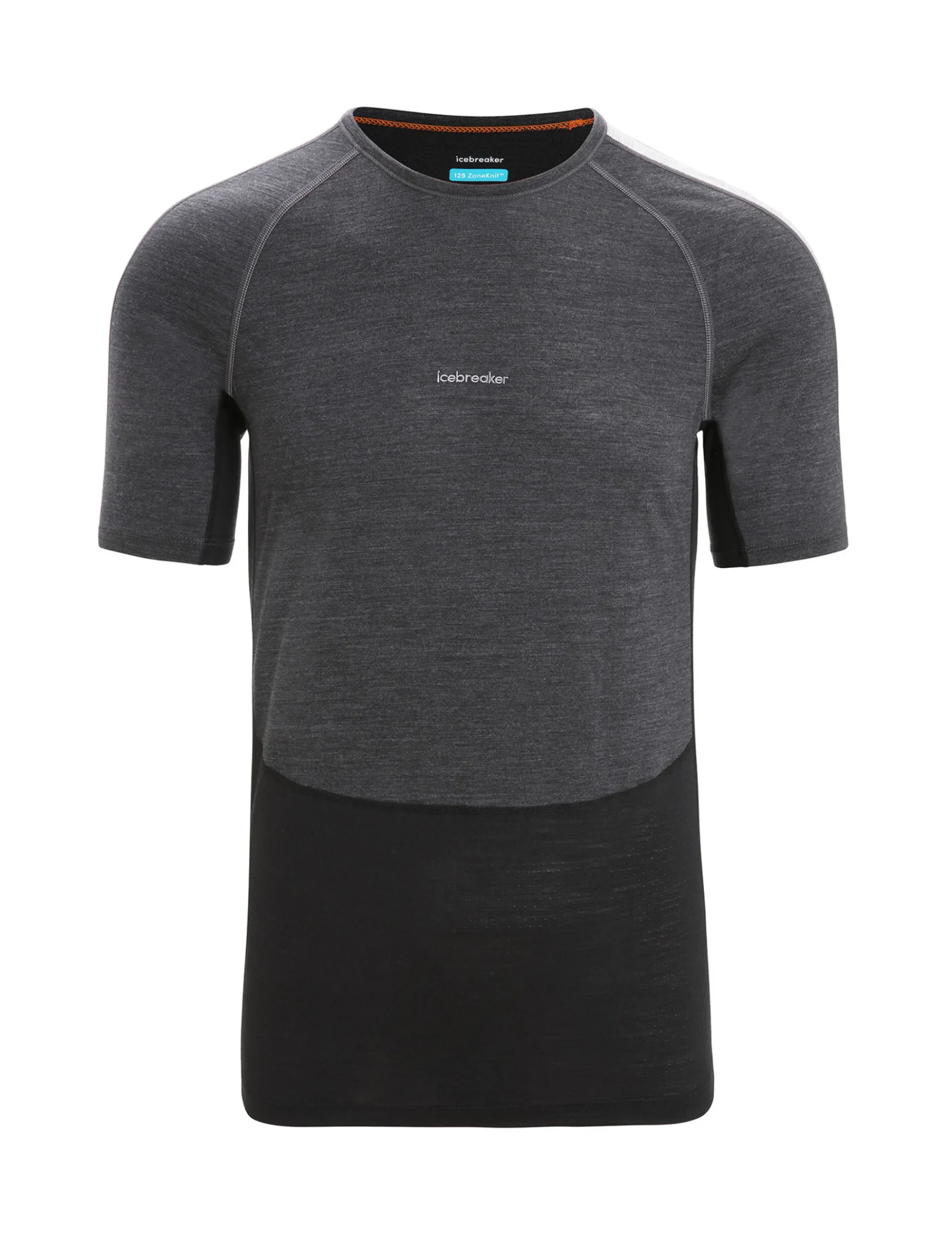 Store Icebreaker 125 Zoneknit™ Merino Kurzarmshirt Herren Jet Heather/Black