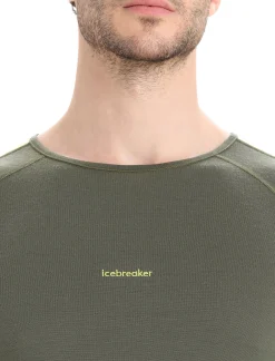 Clearance Icebreaker 200 Zoneknit™ Merino Langarmshirt Herren Loden/Green Glory
