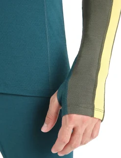 Clearance Icebreaker 200 Zoneknit™ Merino Langarmshirt Herren Loden/Green Glory