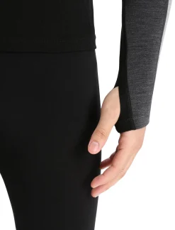 Flash Sale Icebreaker 200 Zoneknit™ Merino Langarmshirt Herren Jet Heather/Black