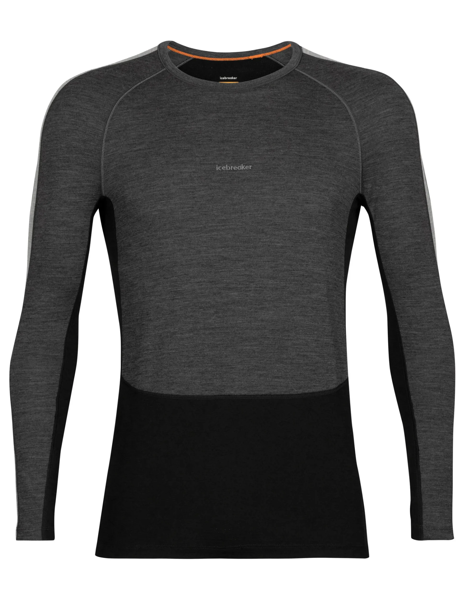 Flash Sale Icebreaker 200 Zoneknit™ Merino Langarmshirt Herren Jet Heather/Black