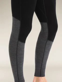 Outlet Icebreaker 260 Zoneknit™ Merino Leggings Herren Black/Jet Heather