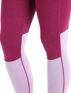 Clearance Icebreaker 125 Zoneknit™ Merino Leggings Damen Go Berry/Purple Gaze