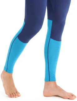 Outlet Icebreaker 125 Zoneknit™ Merino Leggings Herren Geo Blue/Royal Navy