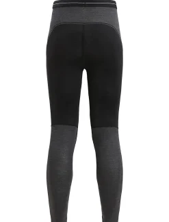 Fashion Icebreaker 125 Zoneknit™ Merino Leggings Damen Black/Jet Heather