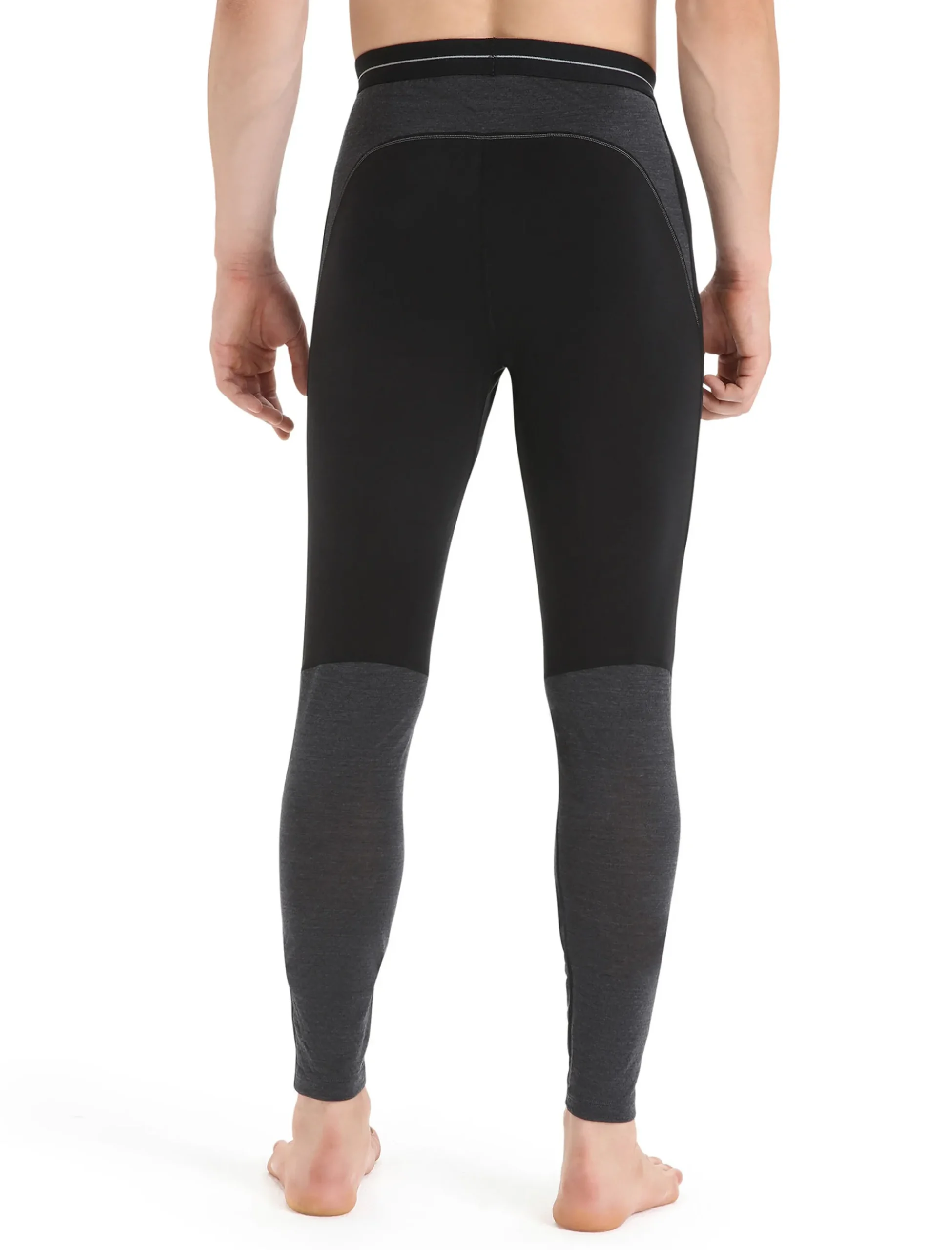 Store Icebreaker 125 Zoneknit™ Merino Leggings Herren Black/Jet Heather