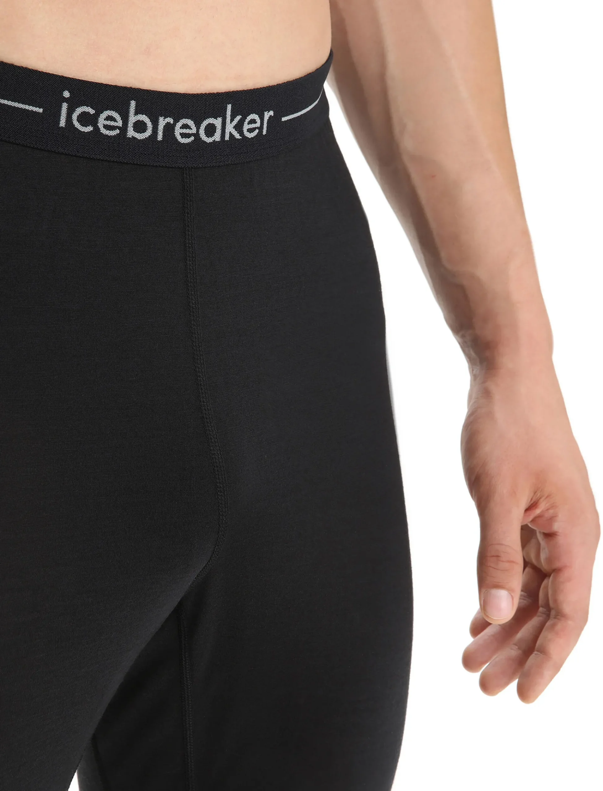Store Icebreaker 125 Zoneknit™ Merino Leggings Herren Black/Jet Heather