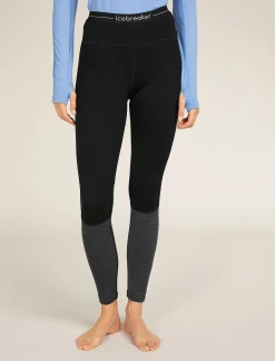 Store Icebreaker 200 Zoneknit™ Merino Leggings Damen Black/Jet Heather