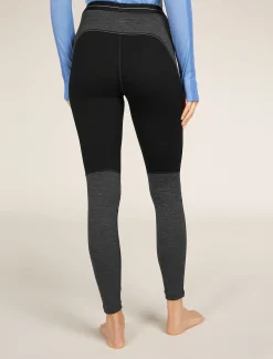 Store Icebreaker 200 Zoneknit™ Merino Leggings Damen Black/Jet Heather