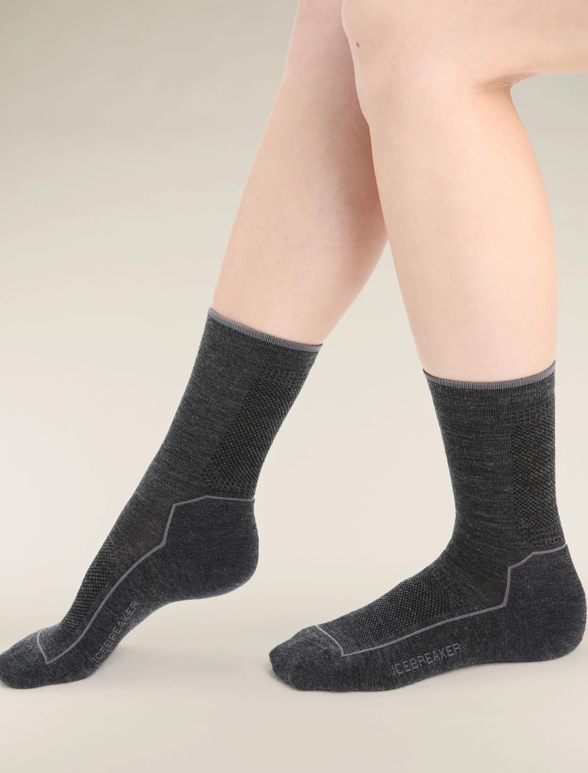 Cheap Icebreaker Cool-Lite™ Merino Hike Socken 3/4 Crew Damen Jet Heather/Monsoon