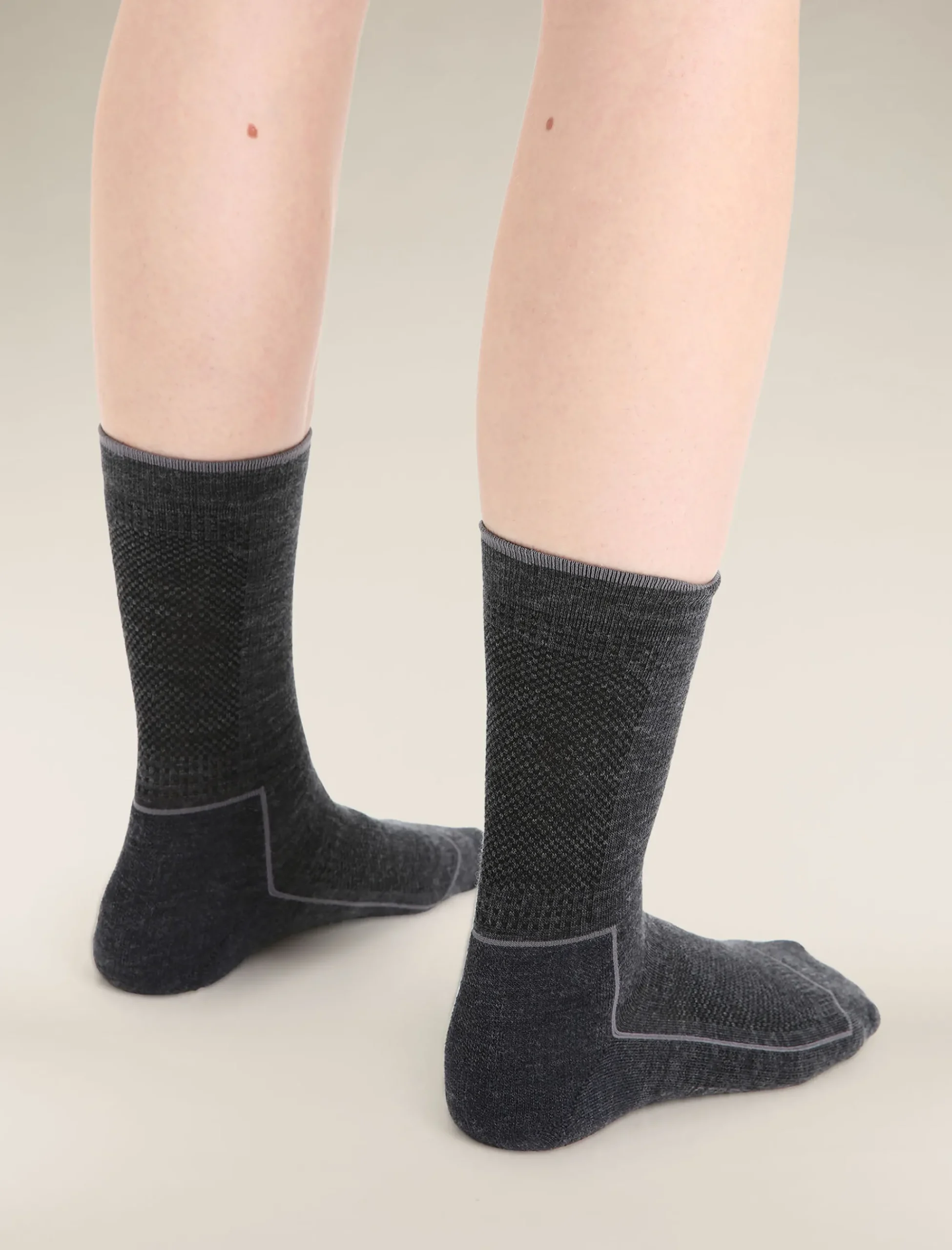 Cheap Icebreaker Cool-Lite™ Merino Hike Socken 3/4 Crew Damen Jet Heather/Monsoon