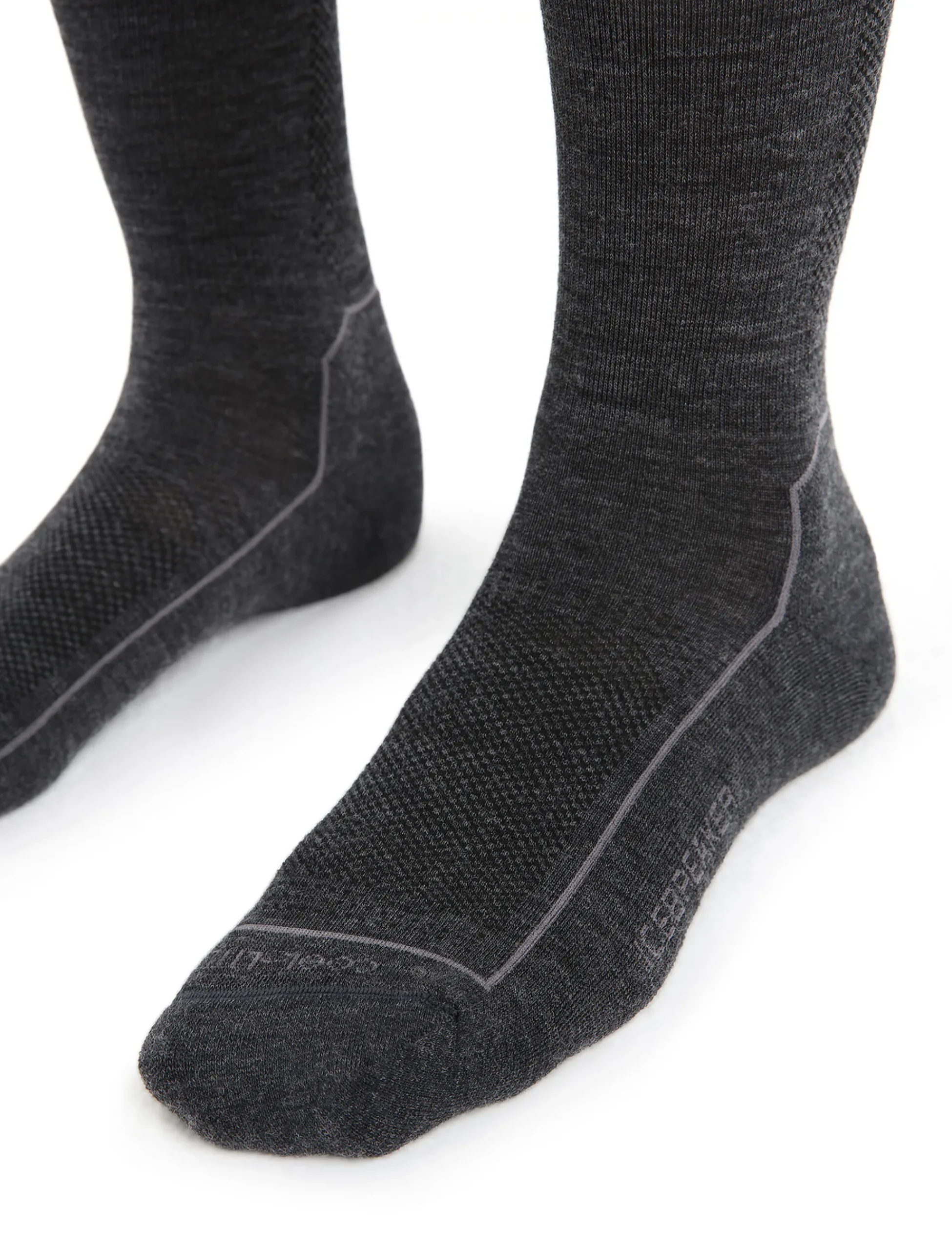 Cheap Icebreaker Cool-Lite™ Merino Hike Socken 3/4 Crew Damen Jet Heather/Monsoon