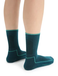 Hot Icebreaker Cool-Lite™ Merino Hike Socken 3/4 Crew Damen Green Glory/Fresh