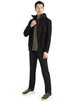 Store Icebreaker Gefilzte Merino Kapuzenjacke Herren Black