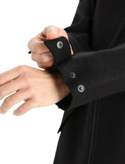 Online Icebreaker Gefilzte Merino Kapuzenjacke Damen Black