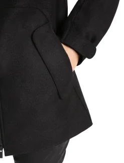 Online Icebreaker Gefilzte Merino Kapuzenjacke Damen Black