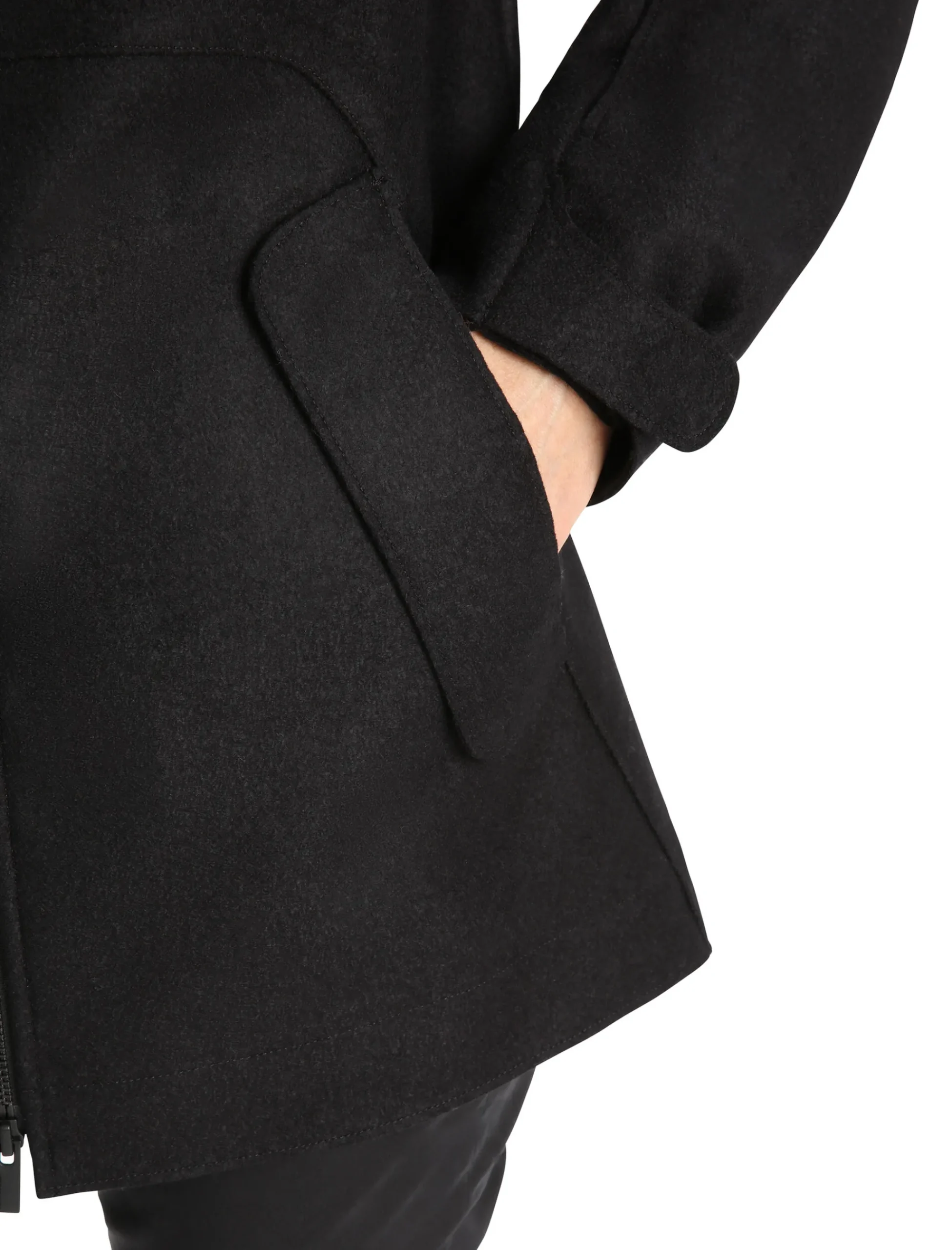 Online Icebreaker Gefilzte Merino Kapuzenjacke Damen Black