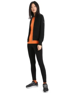 Shop Icebreaker City Label Zoneknit™ Merino Insulated Knit Bomberjacke Damen Black