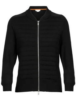 Shop Icebreaker City Label Zoneknit™ Merino Insulated Knit Bomberjacke Damen Black