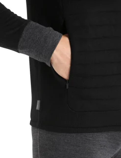 Sale Icebreaker Isolierte Zoneknit™ Merino Weste Herren Black