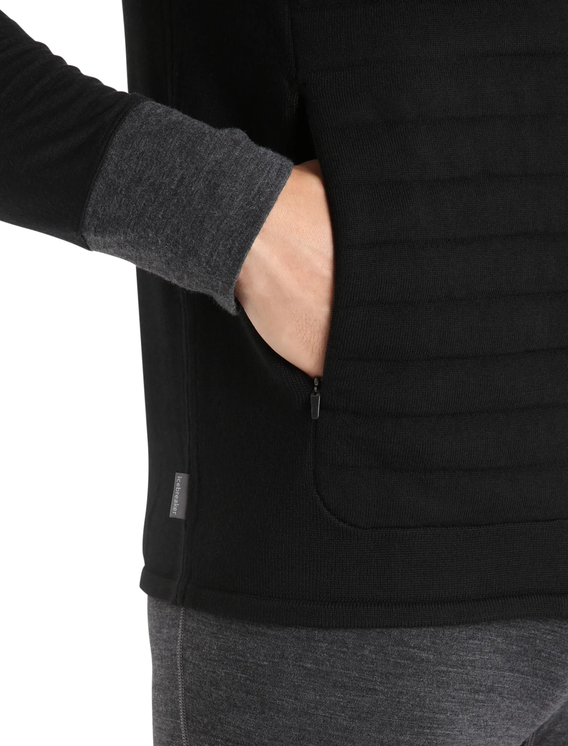 Sale Icebreaker Isolierte Zoneknit™ Merino Weste Herren Black