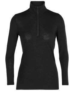 Discount Icebreaker Merino 175 Everyday Half Zip Langarmshirt Damen Black