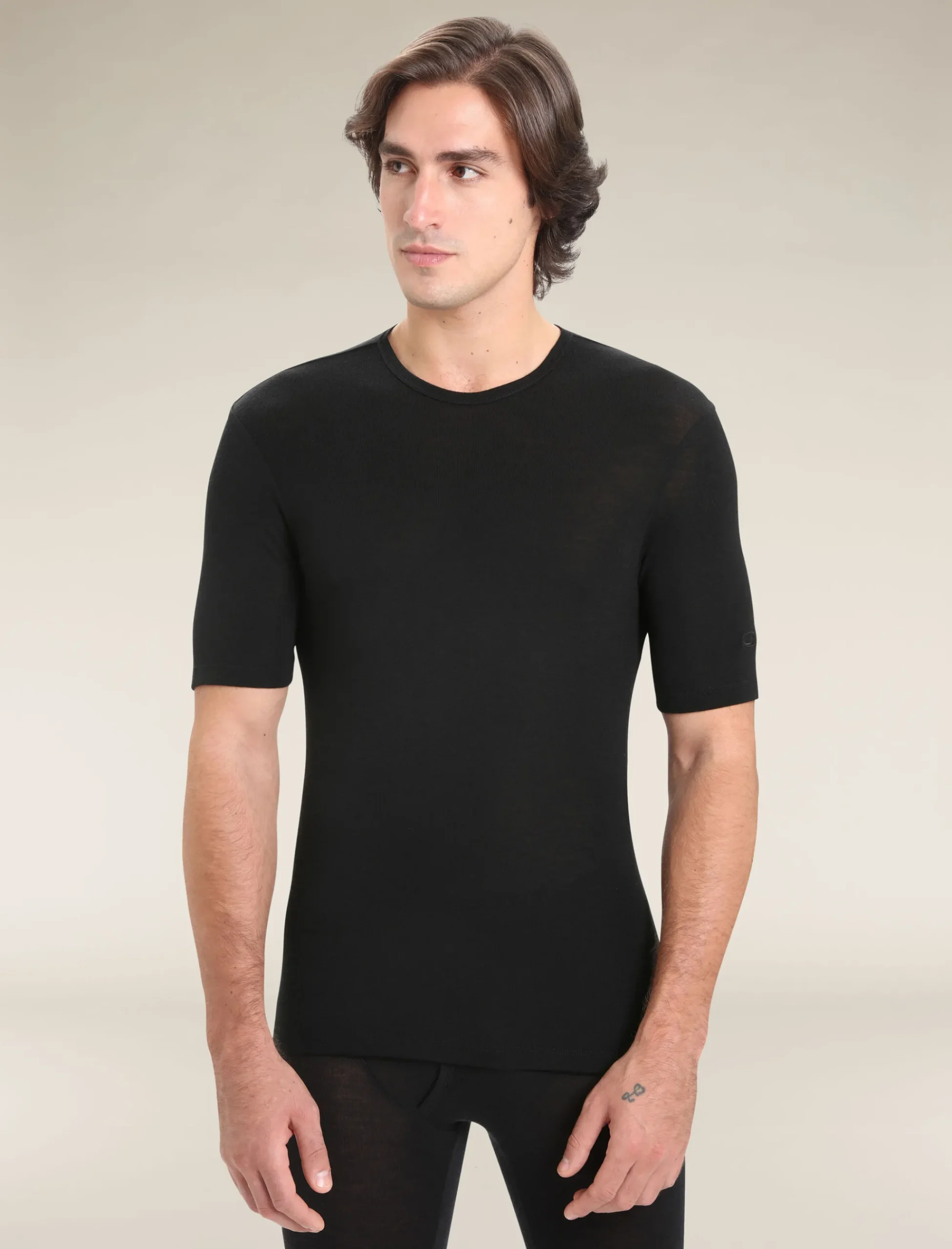 Flash Sale Icebreaker Merino 175 Everyday Thermo-Kurzarmshirt Mit Rundhalsausschnitt Herren Black