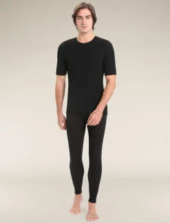 Flash Sale Icebreaker Merino 175 Everyday Thermo-Kurzarmshirt Mit Rundhalsausschnitt Herren Black