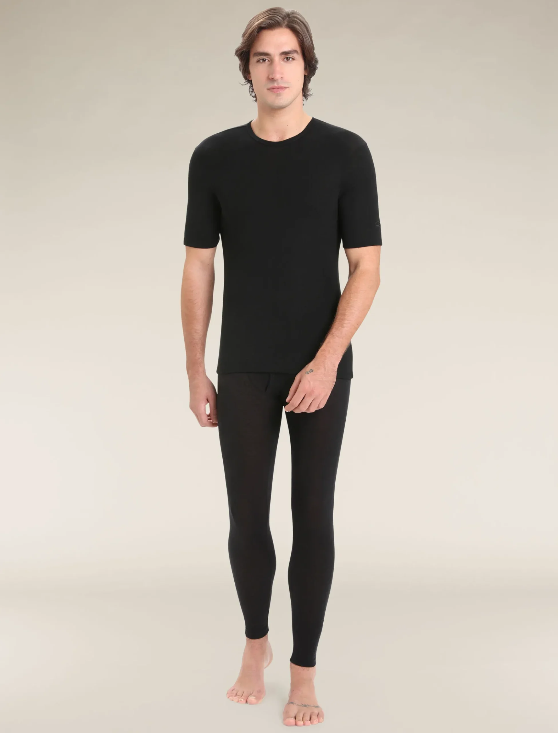 Flash Sale Icebreaker Merino 175 Everyday Thermo-Kurzarmshirt Mit Rundhalsausschnitt Herren Black