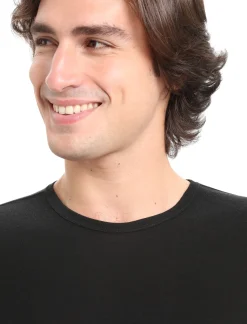 Flash Sale Icebreaker Merino 175 Everyday Thermo-Kurzarmshirt Mit Rundhalsausschnitt Herren Black