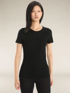 Sale Icebreaker Merino 175 Everyday Thermo-Kurzarmshirt Mit Rundhalsausschnitt Damen Black