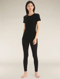 Sale Icebreaker Merino 175 Everyday Thermo-Kurzarmshirt Mit Rundhalsausschnitt Damen Black
