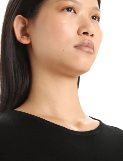 Sale Icebreaker Merino 175 Everyday Thermo-Kurzarmshirt Mit Rundhalsausschnitt Damen Black