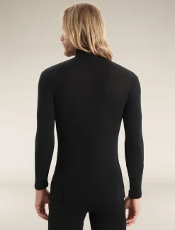 Outlet Icebreaker Merino 175 Everyday Thermo-Langarmshirt Mit Halblangem Reisverschluss Herren Black