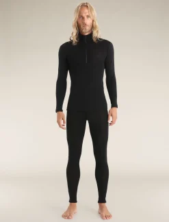 Outlet Icebreaker Merino 175 Everyday Thermo-Langarmshirt Mit Halblangem Reisverschluss Herren Black