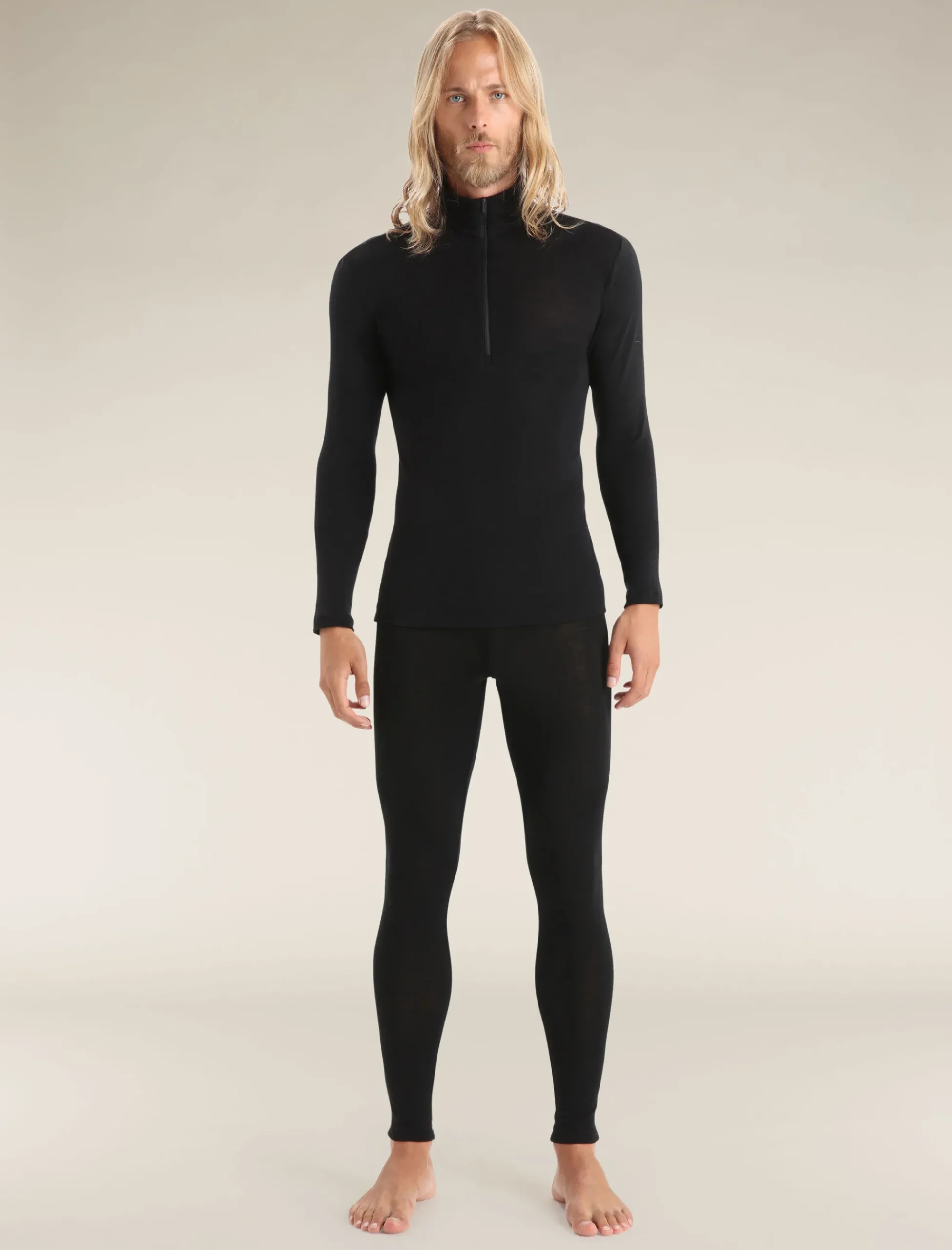 Outlet Icebreaker Merino 175 Everyday Thermo-Langarmshirt Mit Halblangem Reisverschluss Herren Black