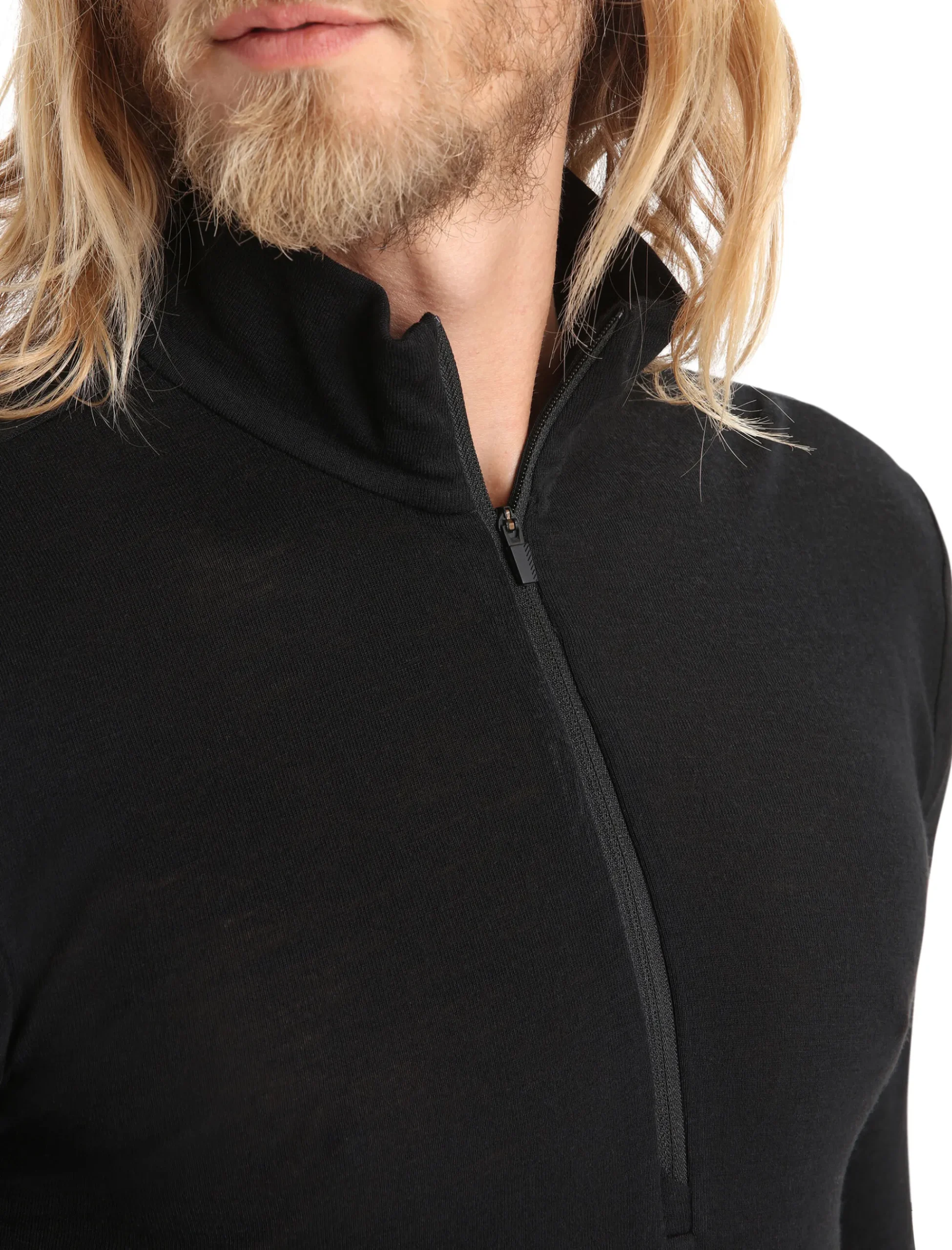 Outlet Icebreaker Merino 175 Everyday Thermo-Langarmshirt Mit Halblangem Reisverschluss Herren Black