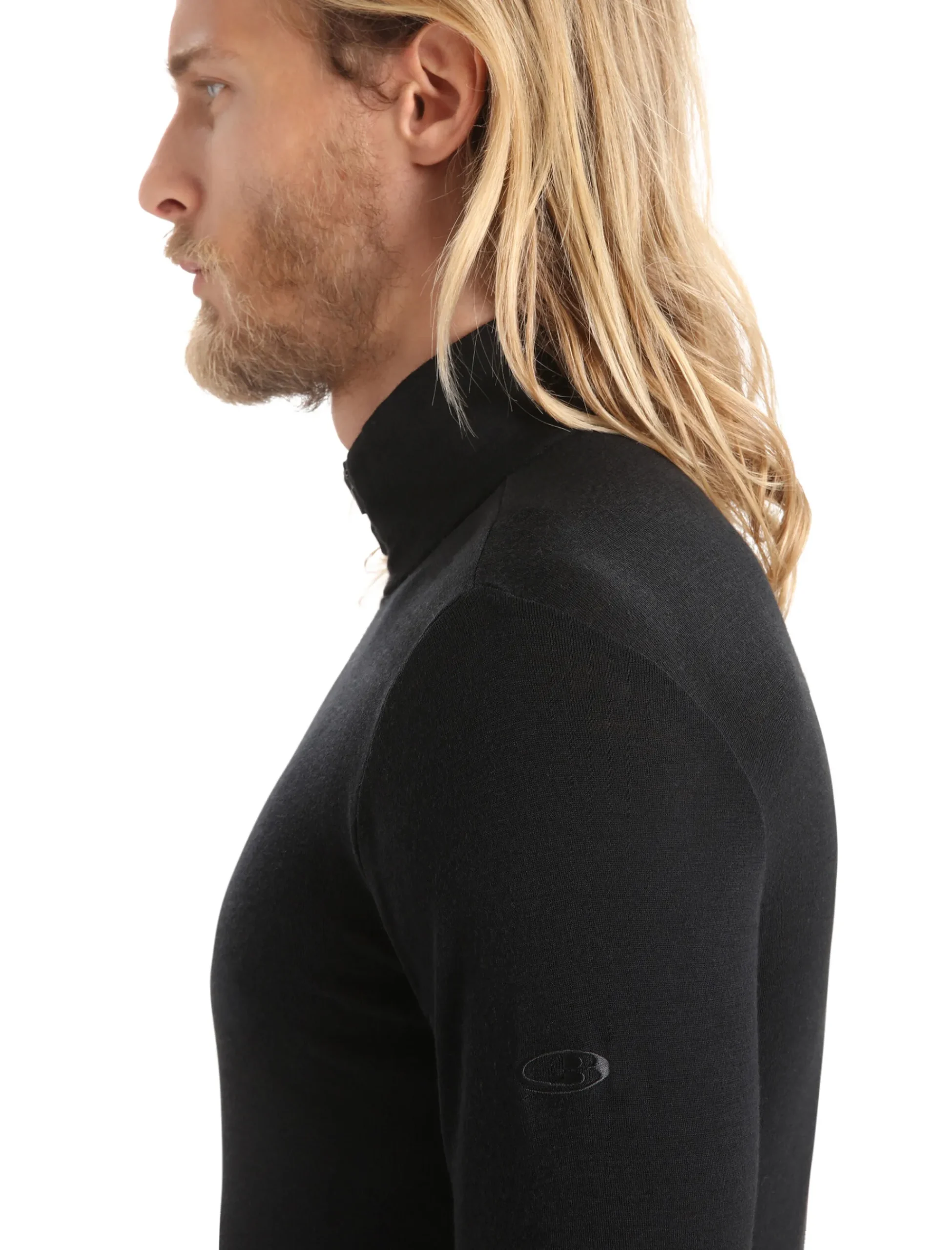 Outlet Icebreaker Merino 175 Everyday Thermo-Langarmshirt Mit Halblangem Reisverschluss Herren Black