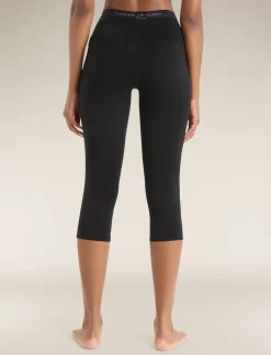 Cheap Icebreaker Merino 200 Oasis 3/4 Thermo-Leggings Damen Black