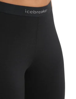 Cheap Icebreaker Merino 200 Oasis 3/4 Thermo-Leggings Damen Black